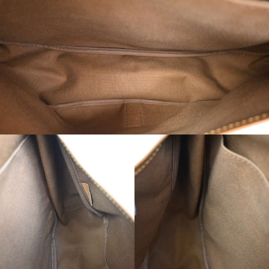 Louis Vuitton Saumur Handbag Brown Canvas Good condition - Box View