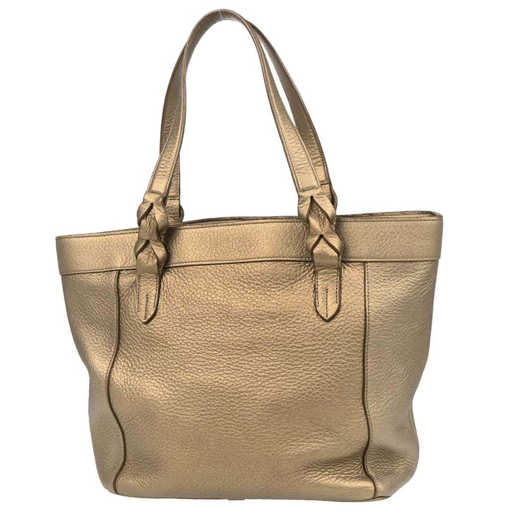 Loewe Vintage Anagram Tote Gold Leather Good condition - Back View