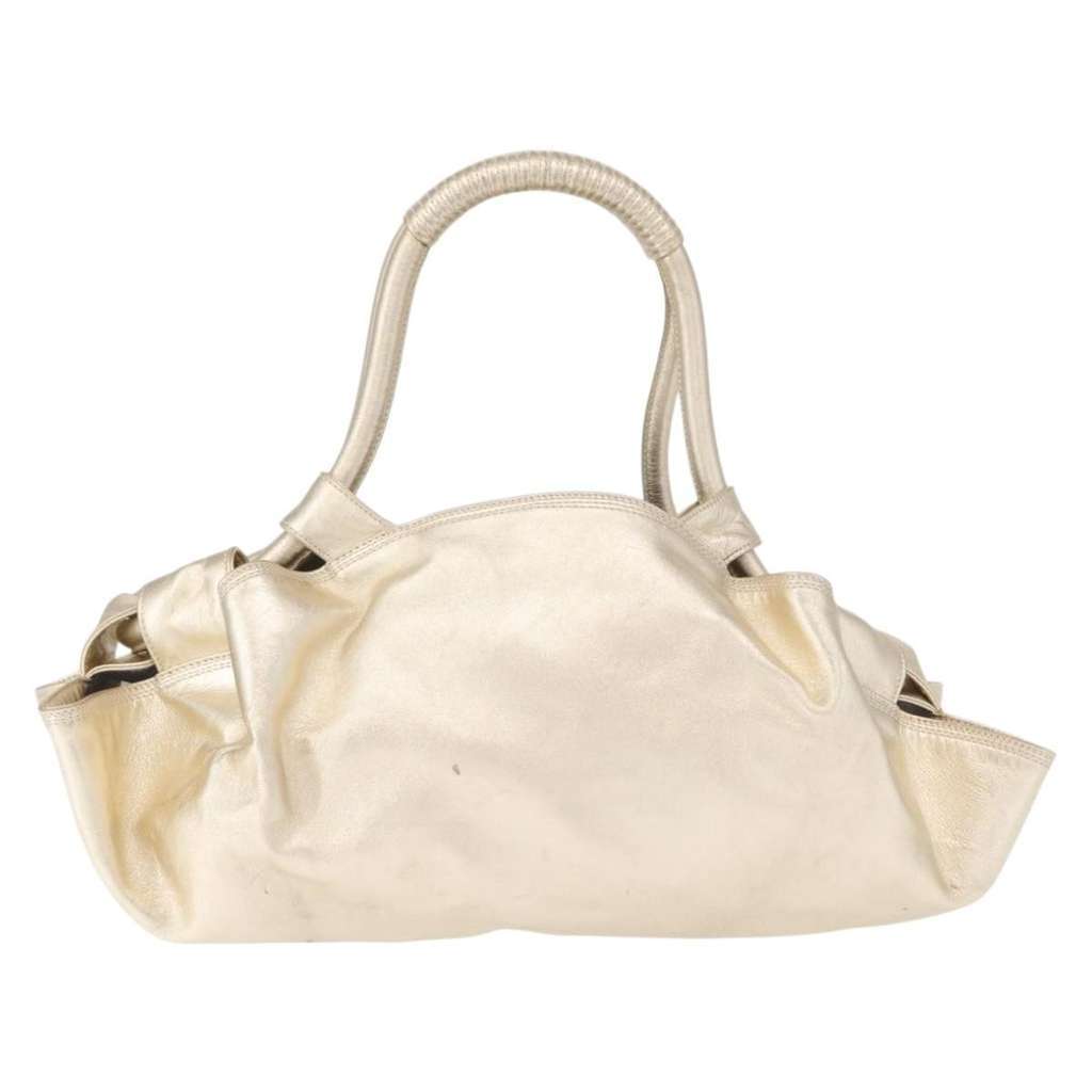 Loewe Aire Shoulder Bag Gold Leather Good condition - Back View