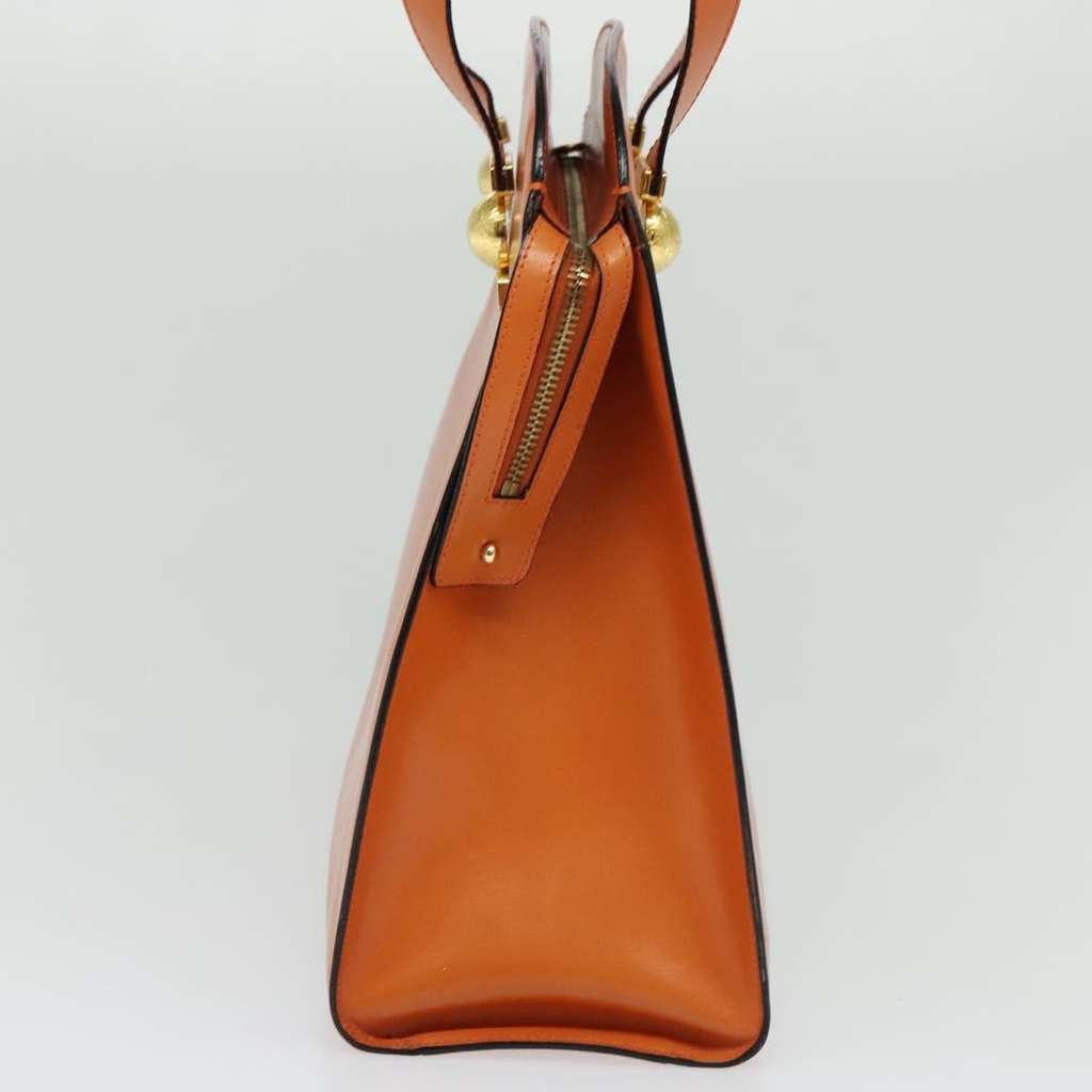 Celine Tote bag Orange Leather Good condition - Model View