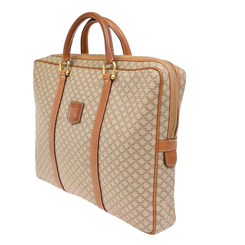 Celine Macadam Briefcase Brown Canvas Good condition - Inside View