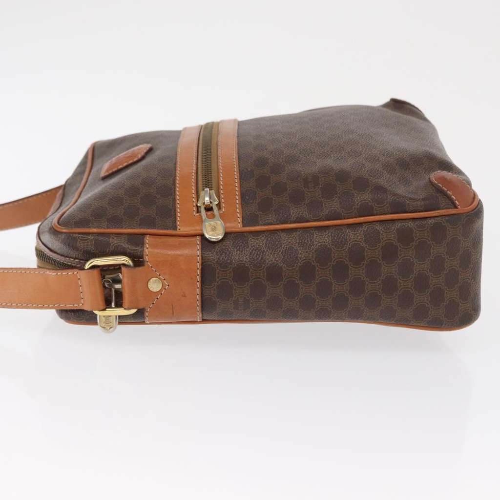 Celine Vintage Macadam Shoulder Bag Brown Fair condition - Model View