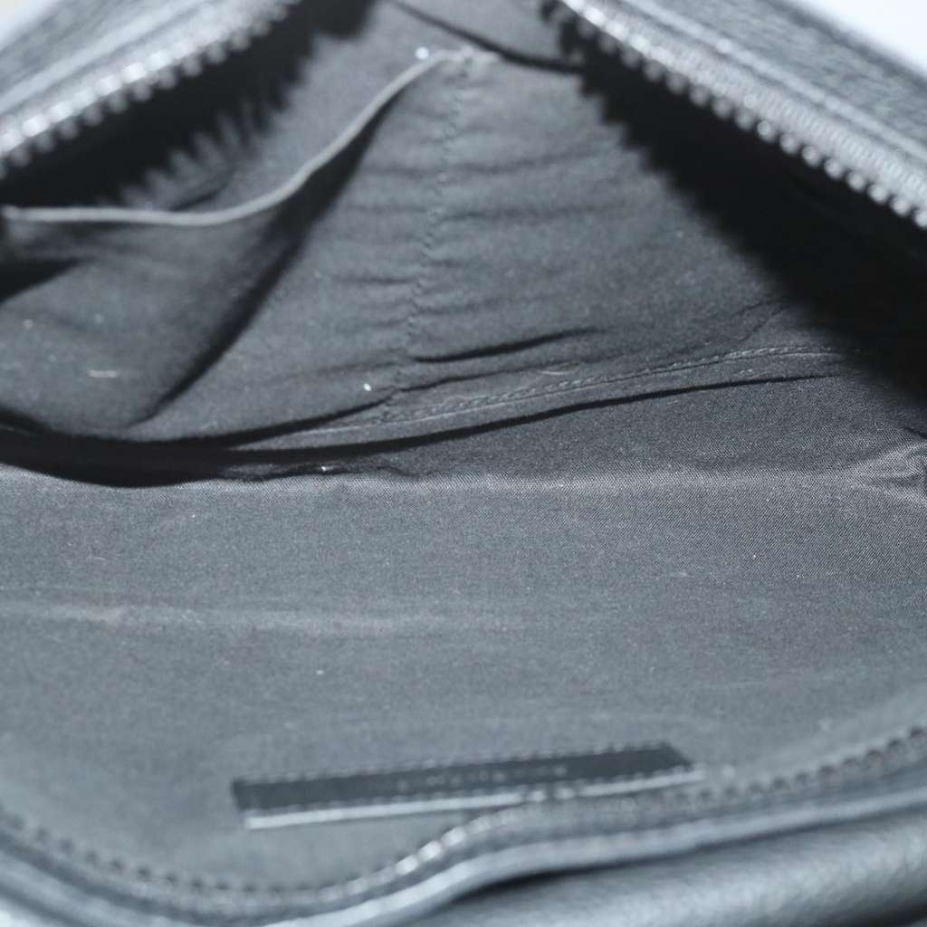 Balenciaga Flap Clutch Black Canvas Good condition - Box View