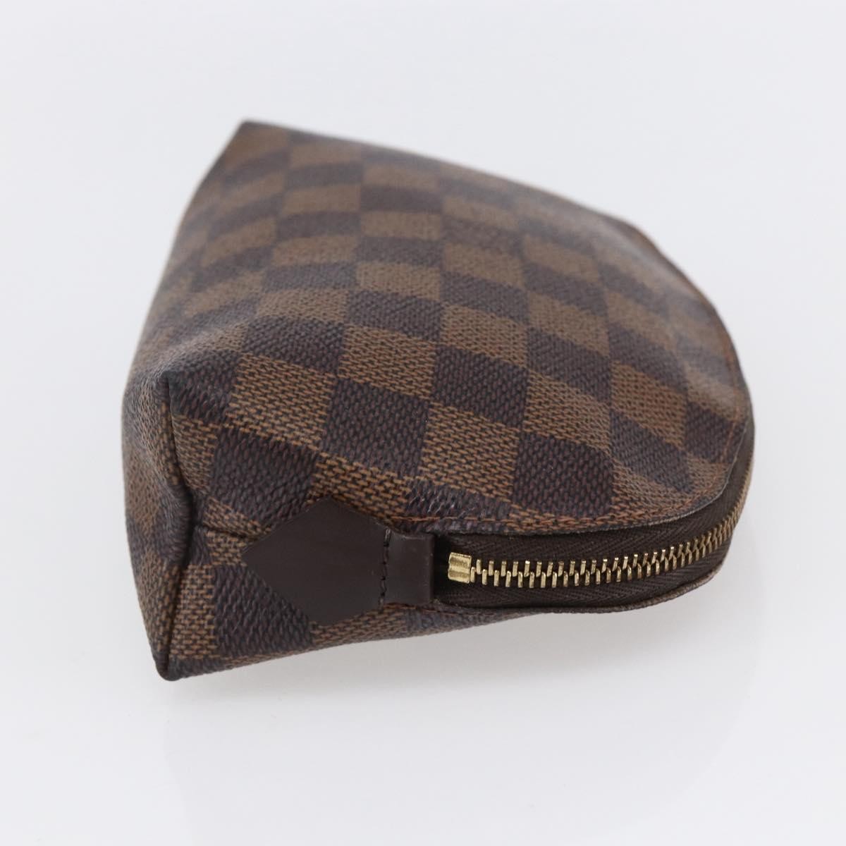 Louis Vuitton Cosmetic Pouch Brown Canvas Good condition - Model View