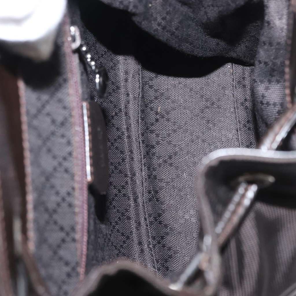 Gucci Vintage Bamboo Backpack Black Good condition - Box View