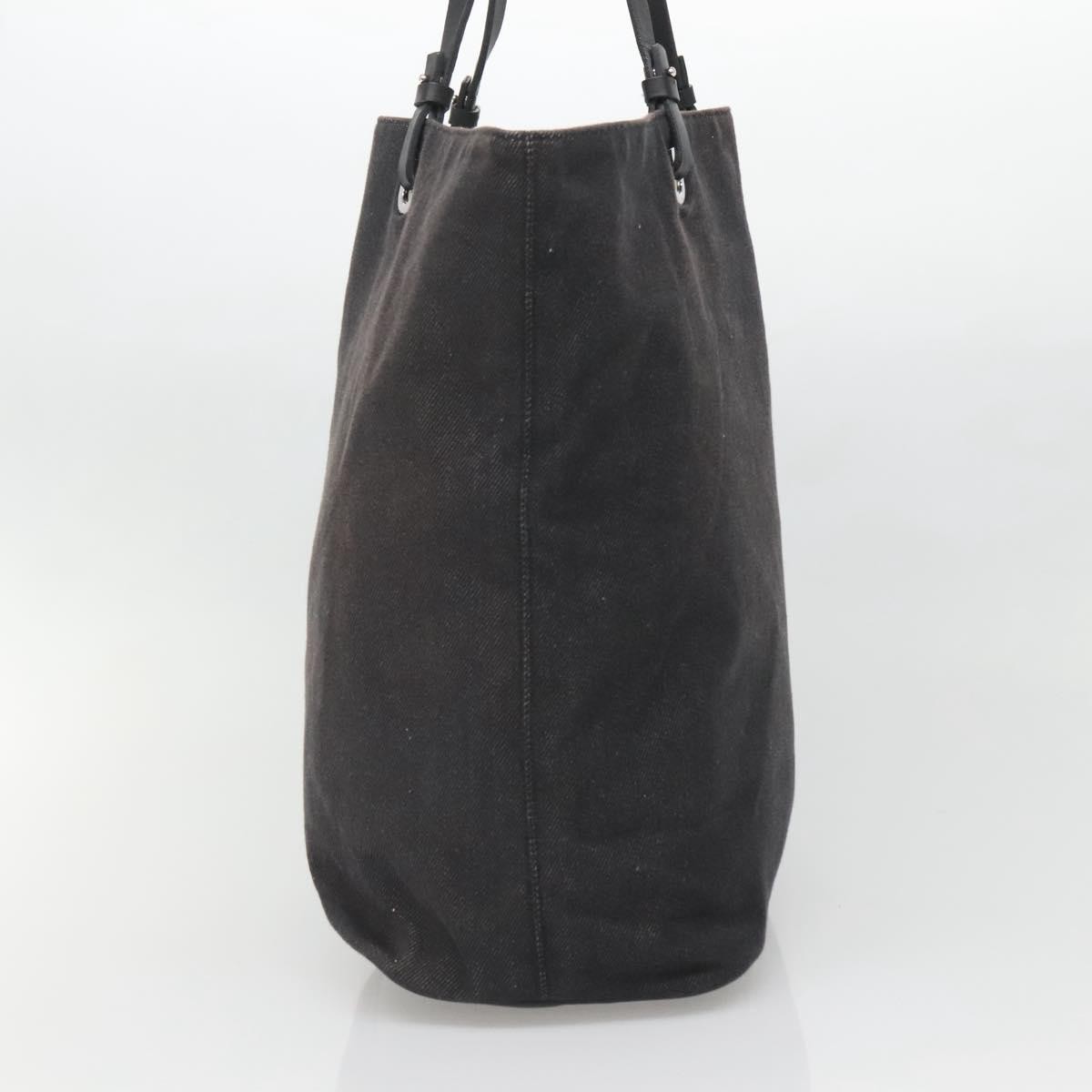Salvatore Ferragamo Gancini Tote Black Canvas Good condition - Inside View