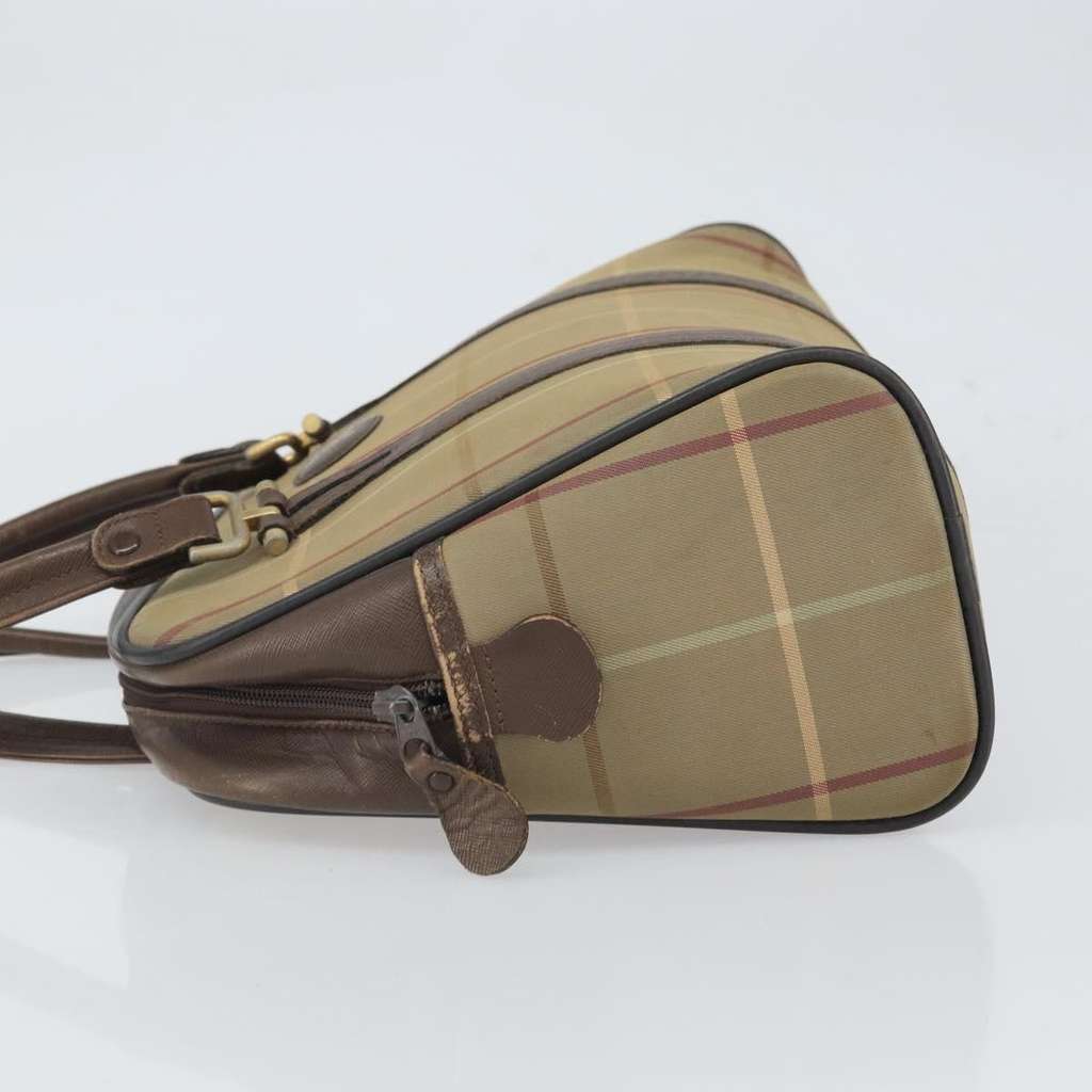 Burberry Nova Handbag Beige Canvas Fair condition - Model View