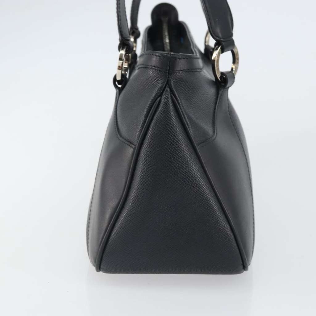 Bvlgari Handbag Black Leather Good condition - Inside View