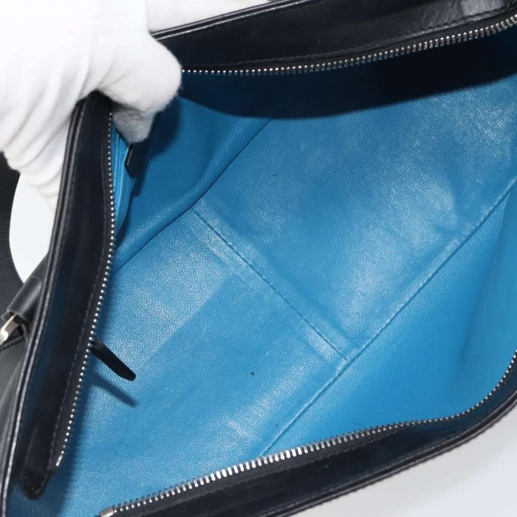 Bvlgari Handbag Black Leather Good condition - Box View