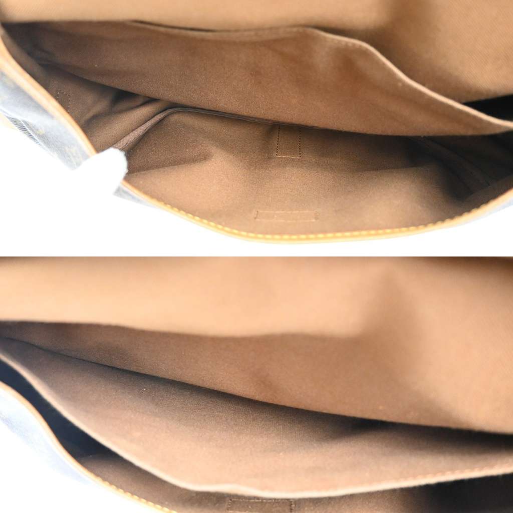 Louis Vuitton Saumur Handbag Brown Leather Good condition - Box View