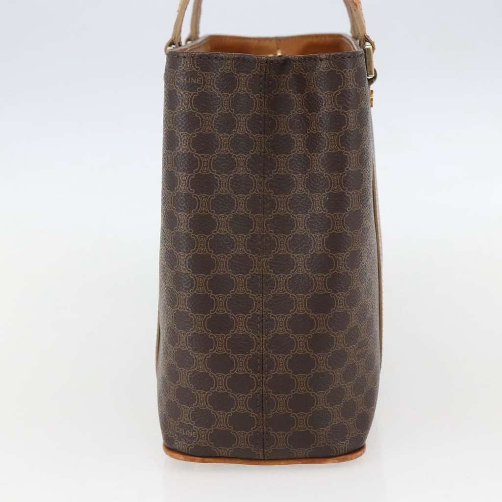 Celine Vintage Macadam Handbag Brown Canvas Good condition - Model View