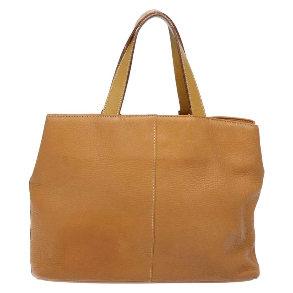 Burberry Handle Tote Beige Leather Good condition - Back View