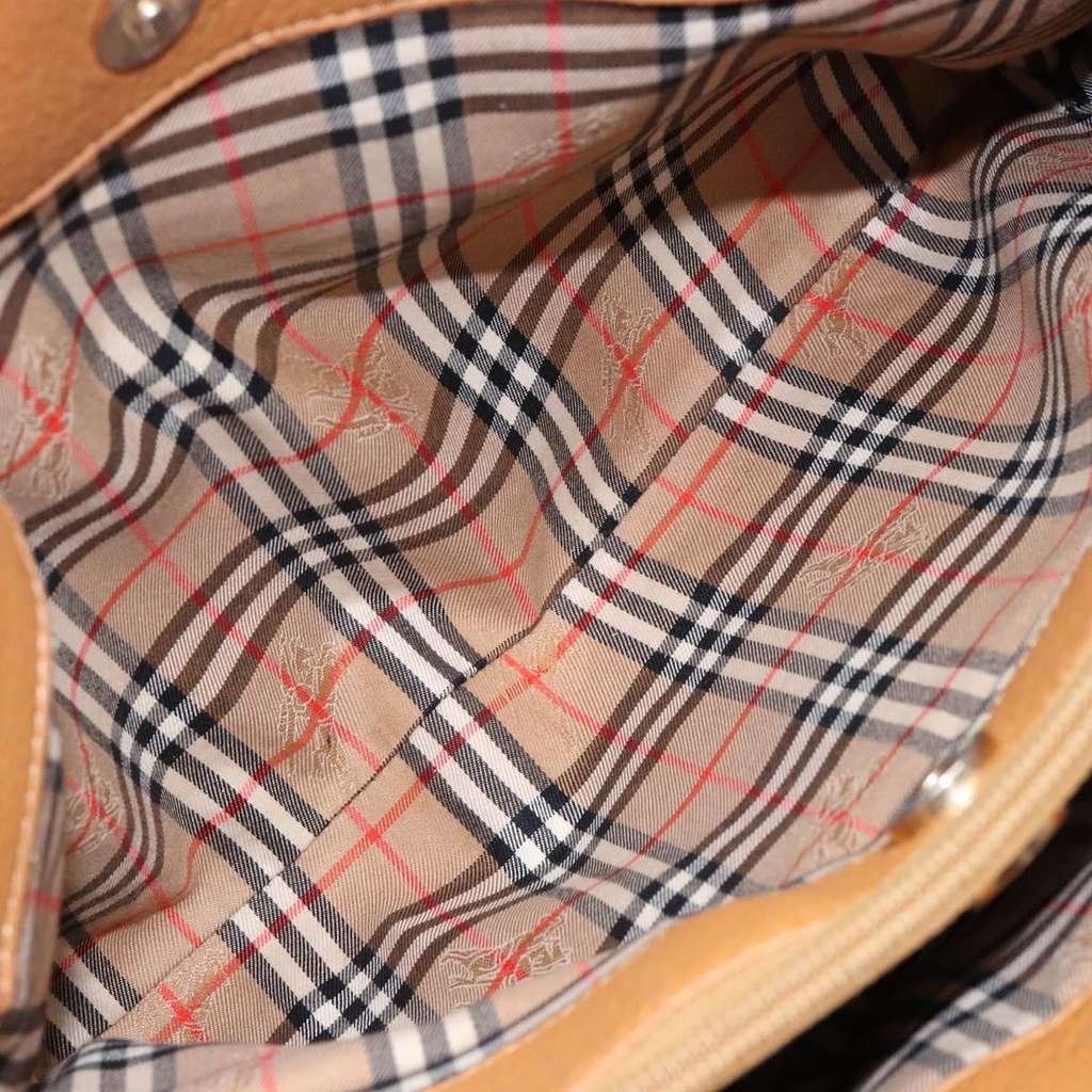 Burberry Handle Tote Beige Leather Good condition - Box View