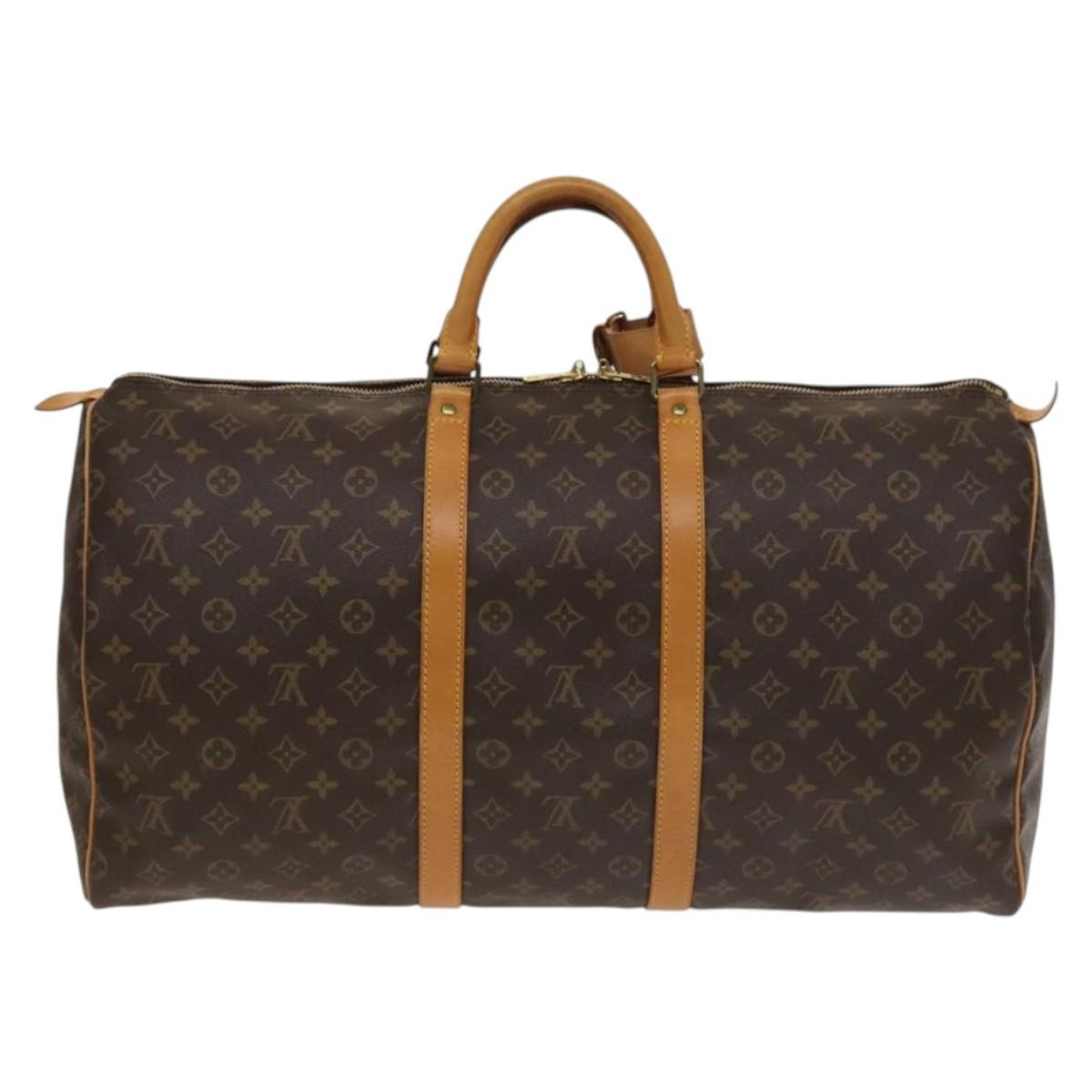 Louis Vuitton Keepall Bag Brown Canvas Good condition - Back View