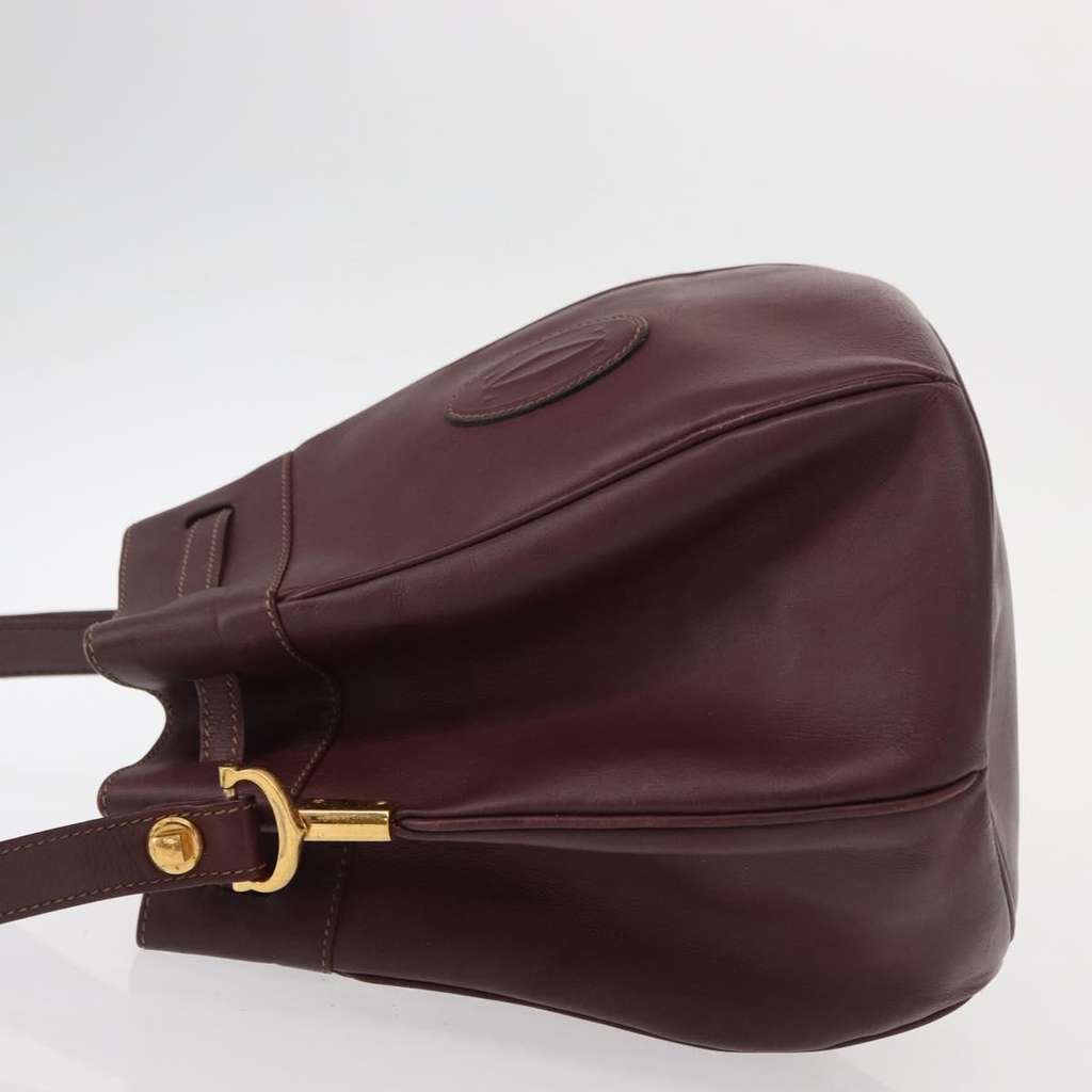 Cartier Must de cartier bag Burgundy Leather Good condition - Inside View