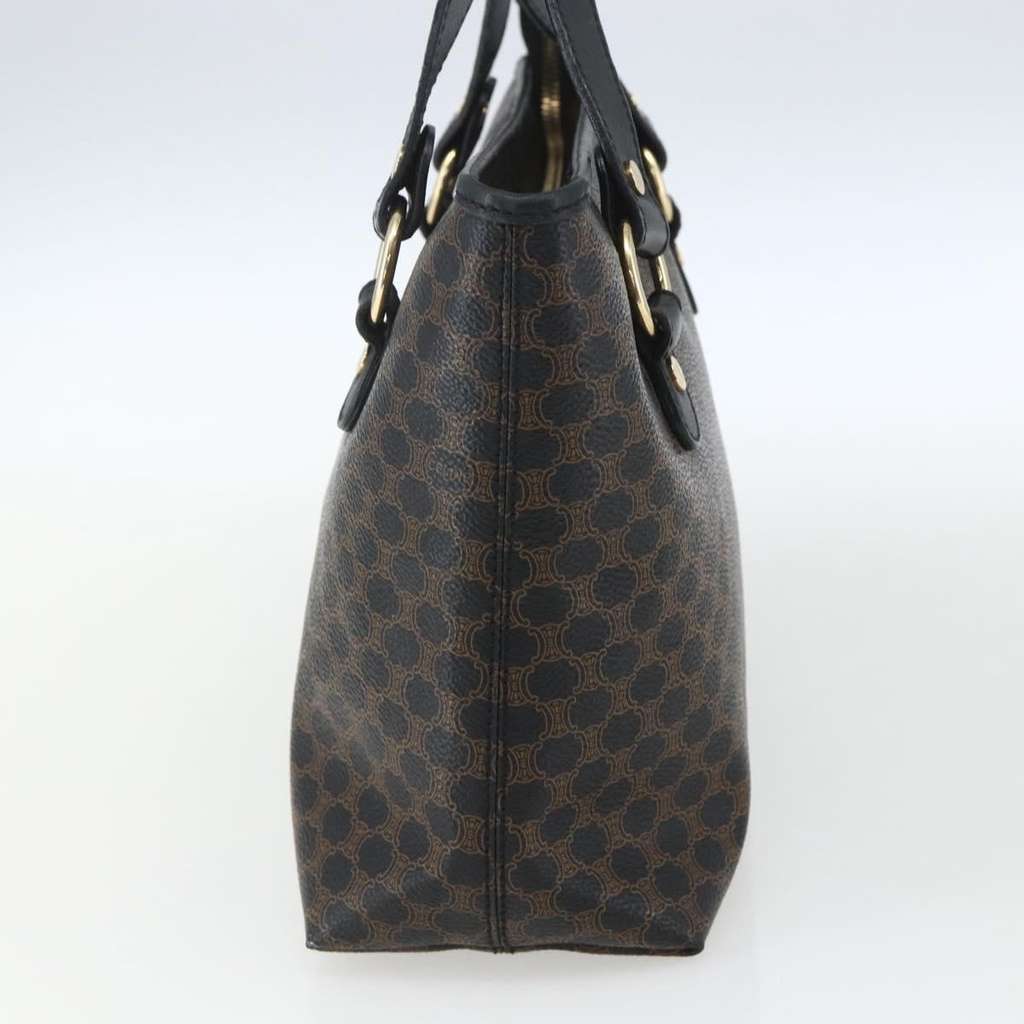 Celine Vintage Macadam Handbag Black Canvas Good condition - Model View