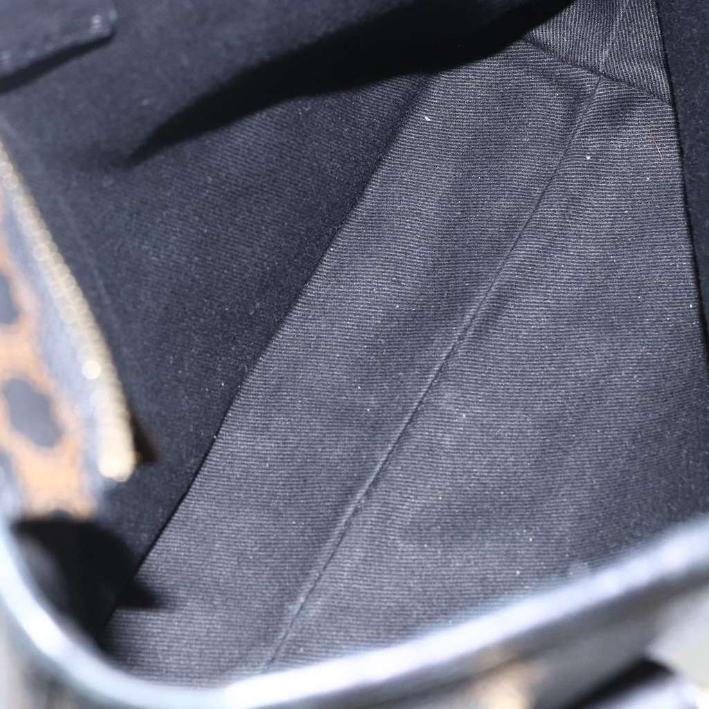 Celine Vintage Macadam Handbag Black Canvas Good condition - Box View