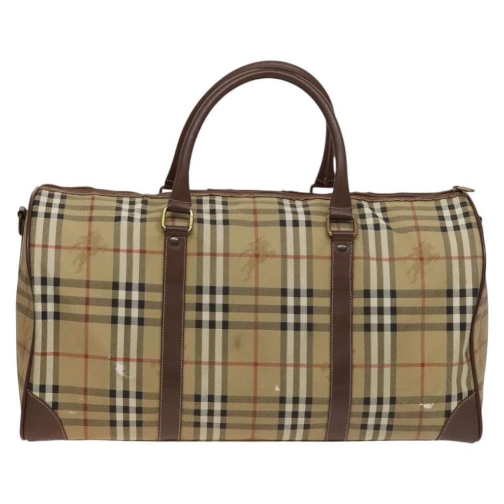 Burberry Nova check boston bag Beige Good condition - Back View