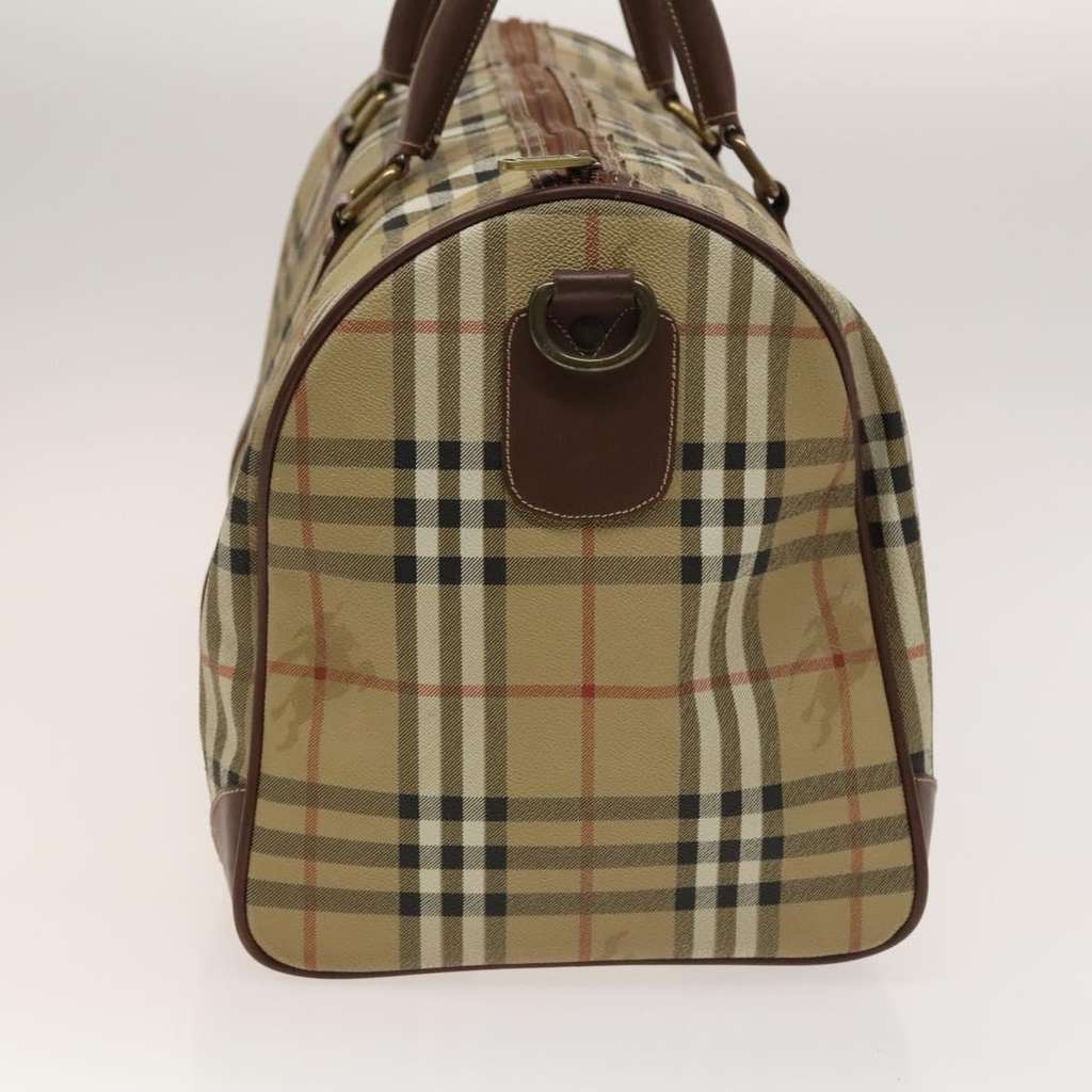 Burberry Nova check boston bag Beige Good condition - Model View