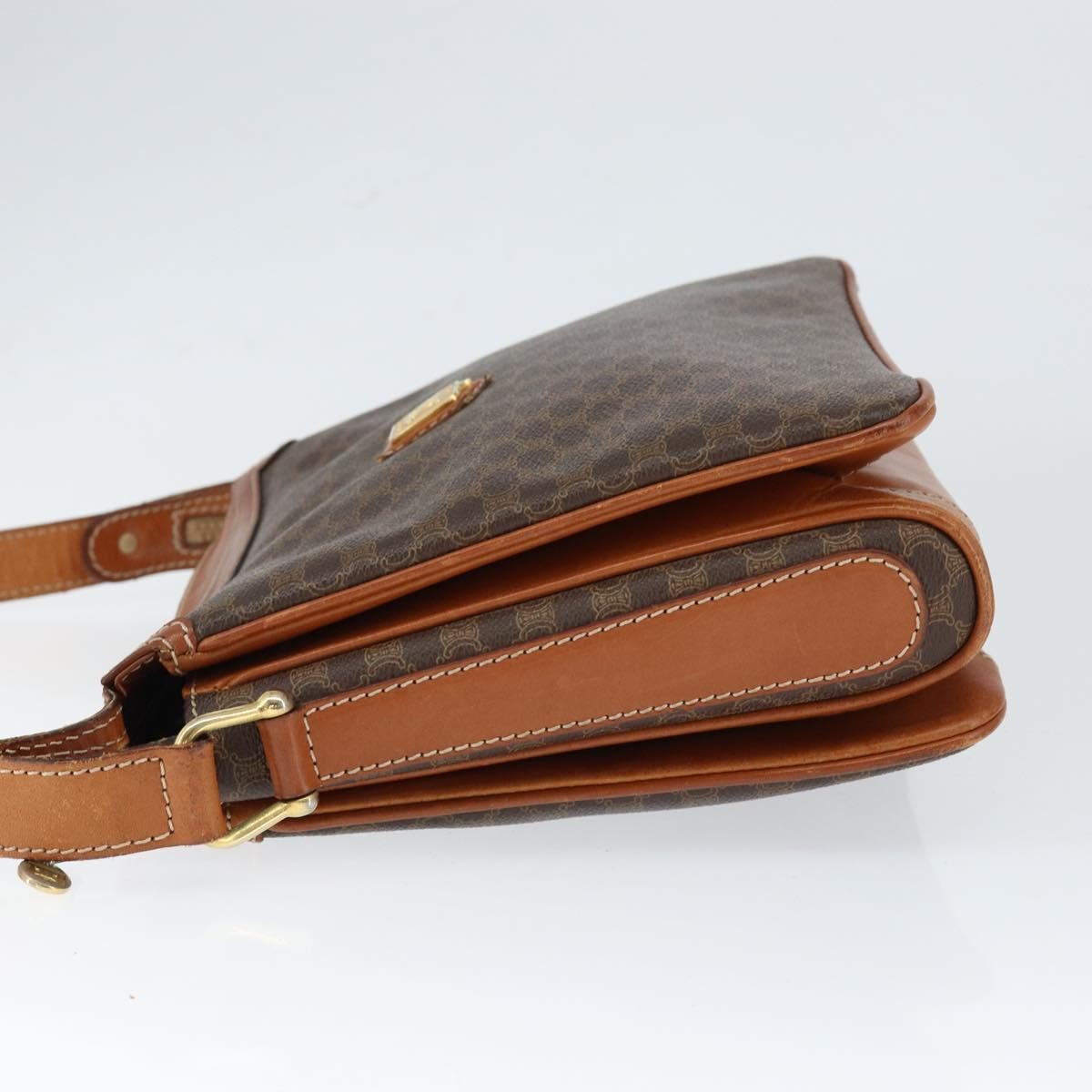 Celine Macadam Shoulder Bag Brown Canvas Good condition - Model View