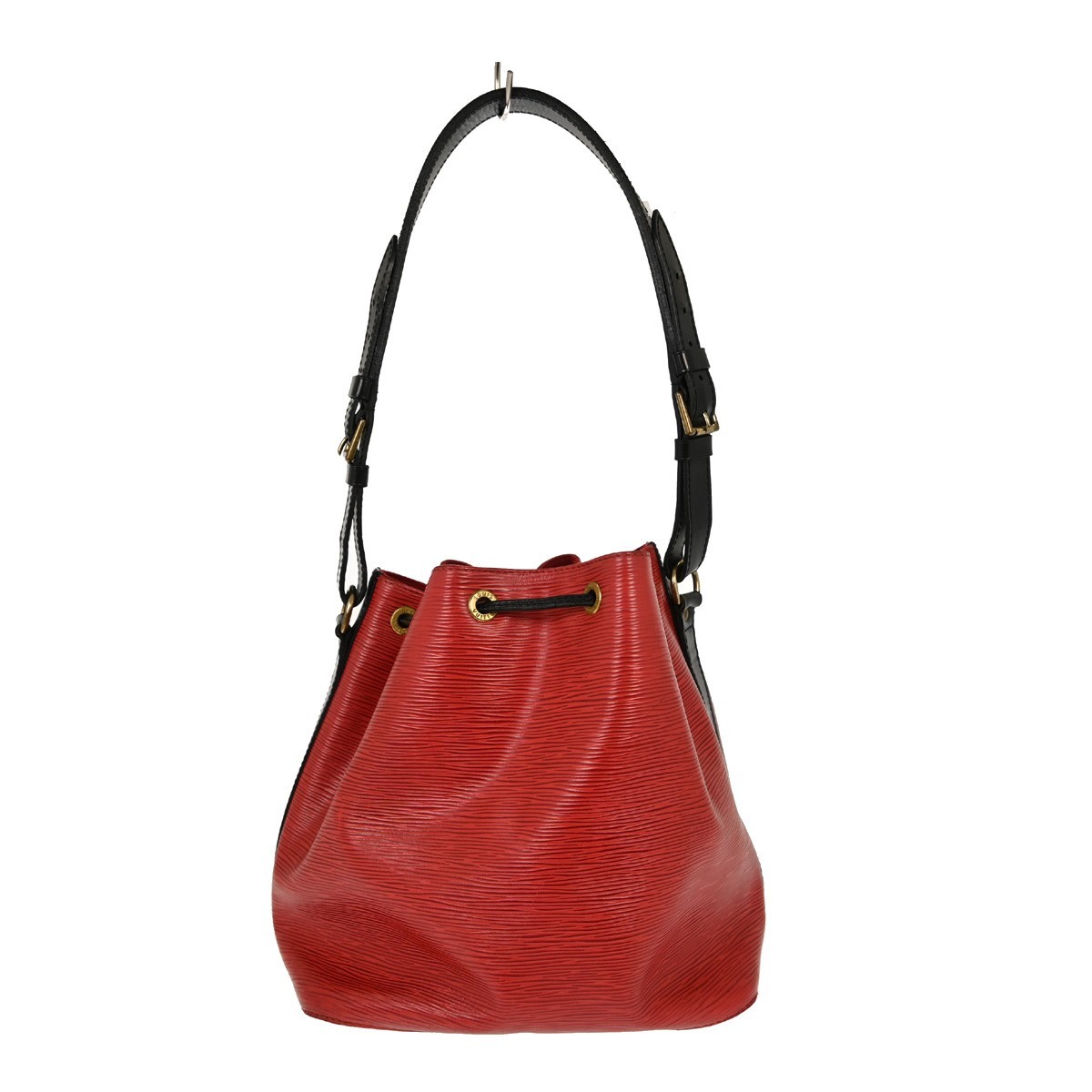 Louis Vuitton Bicolor Petit Noe Handbag Red Leather Fair condition - Back View
