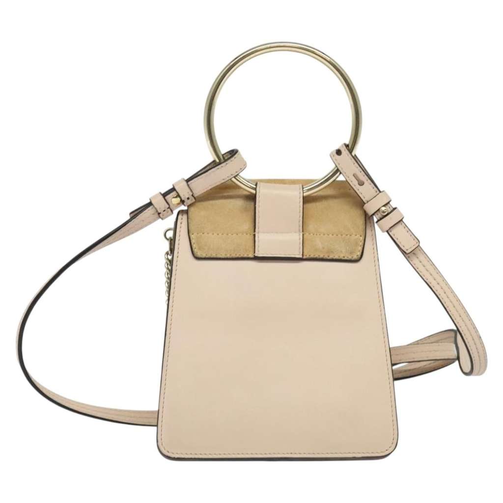 Chloe Faye Crossbody Beige Leather Good condition - Back View