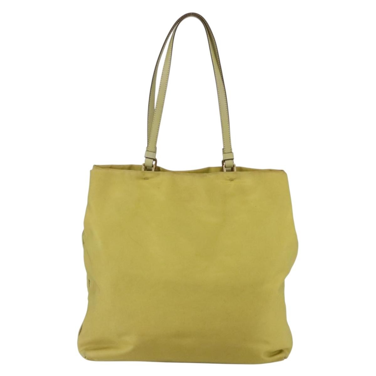 Prada Vintage Tote Yellow Good condition - Back View