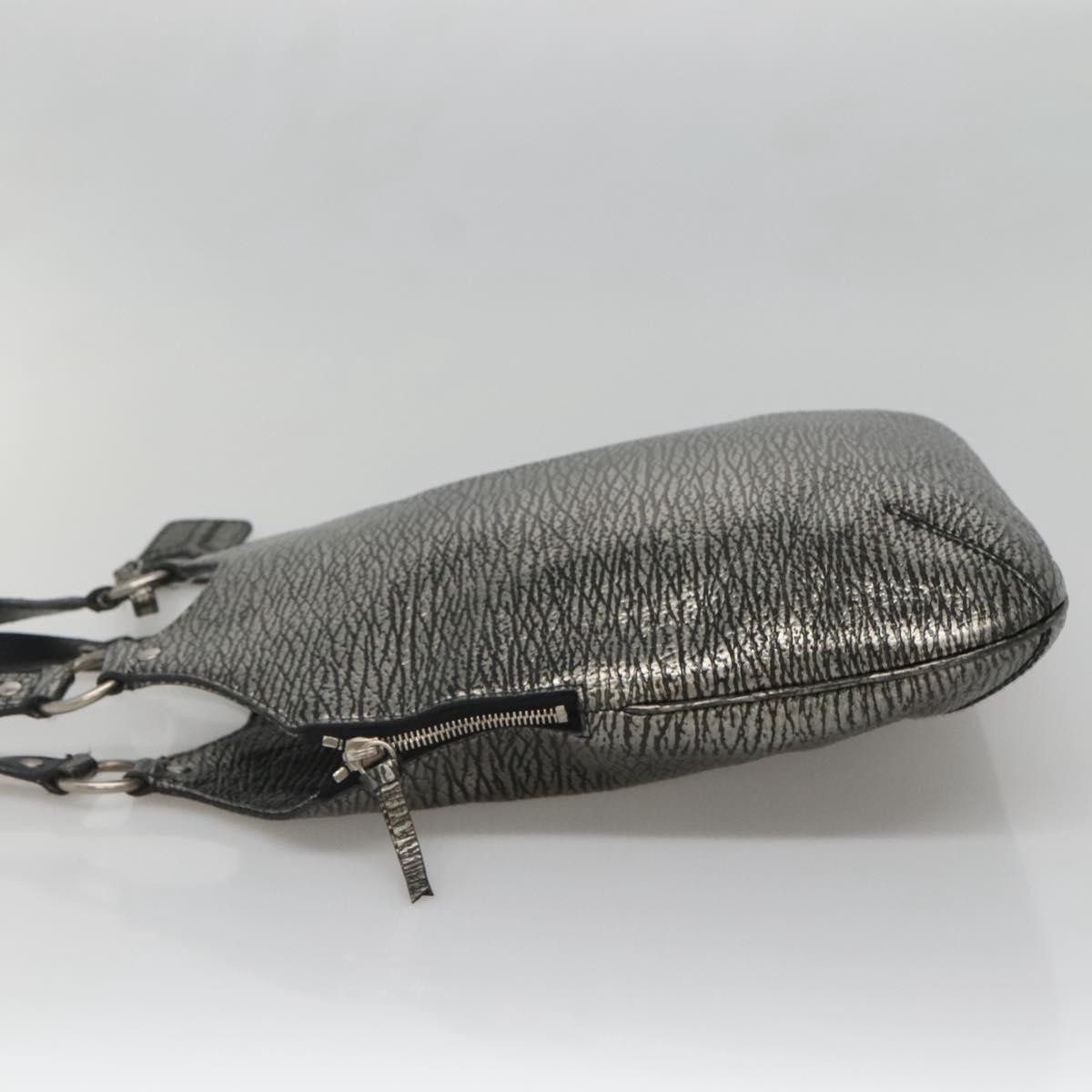 Saint Laurent Tribute Tote Silver Leather Good condition - Inside View