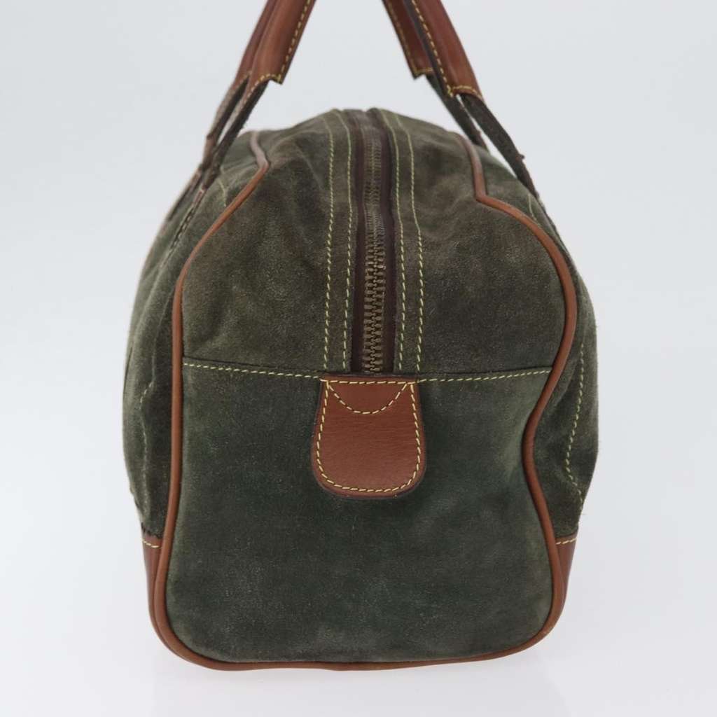Loewe Anagram handbag Green Suede Fair condition - Inside View