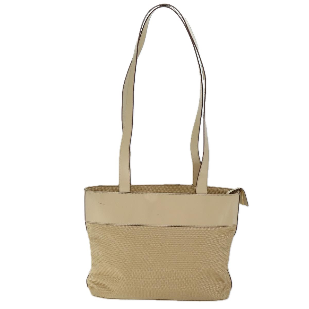 Celine Shoulder Bag Beige Canvas Good condition - Back View