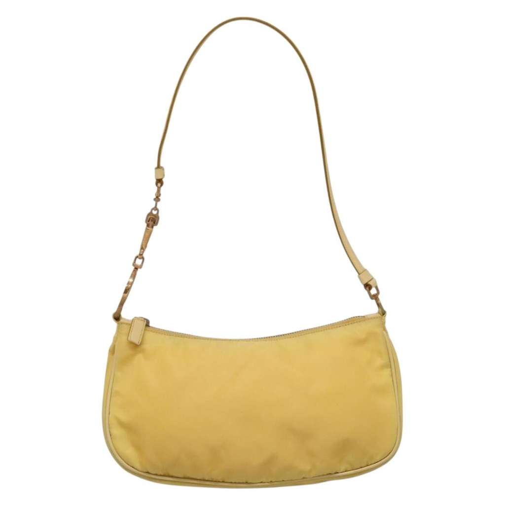 Prada Vintage Shoulder Bag Yellow Good condition - Back View