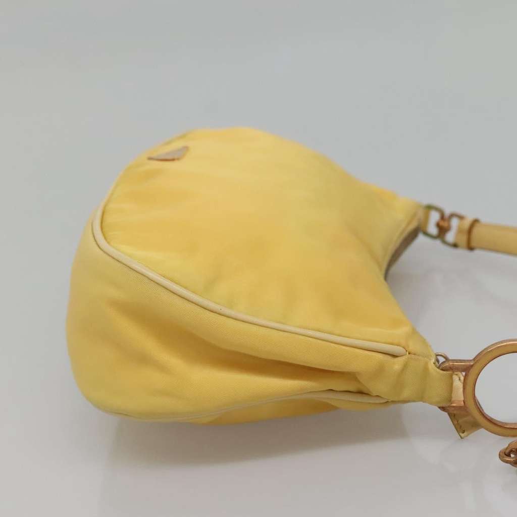 Prada Vintage Shoulder Bag Yellow Good condition - Model View