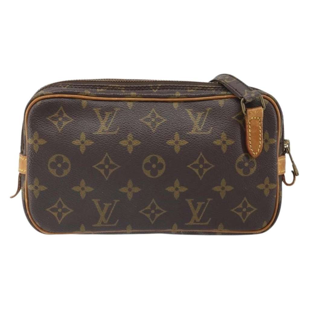 Louis Vuitton Pochette Marly Bandouliere Bag Brown Canvas Good condition - Back View