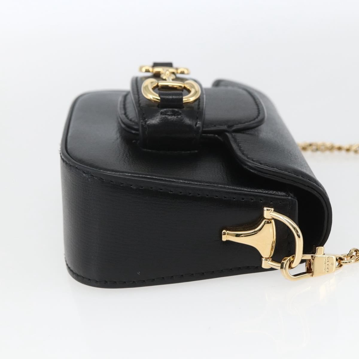 Gucci Horsebit 1955 Shoulder Bag Black Leather Very good condition - Model View