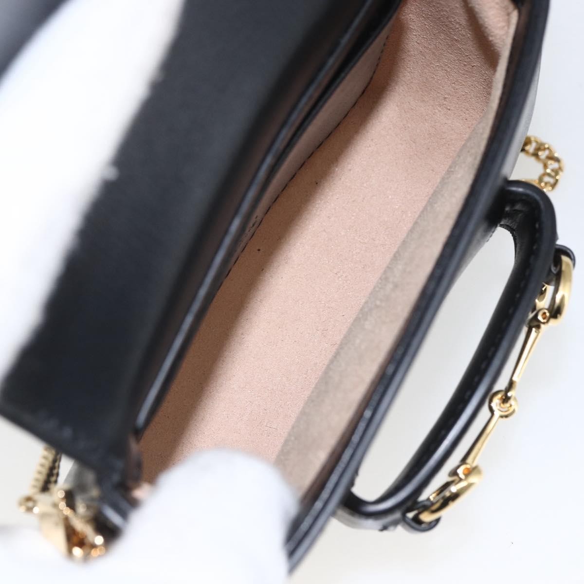 Gucci Horsebit 1955 Shoulder Bag Black Leather Very good condition - Box View