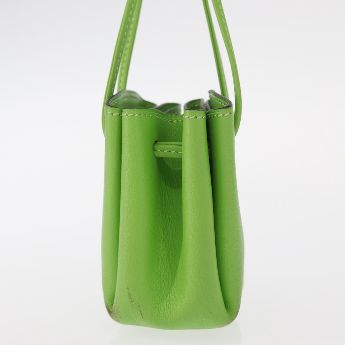 Hermès Vespa Pouch Green Leather Good condition - Inside View