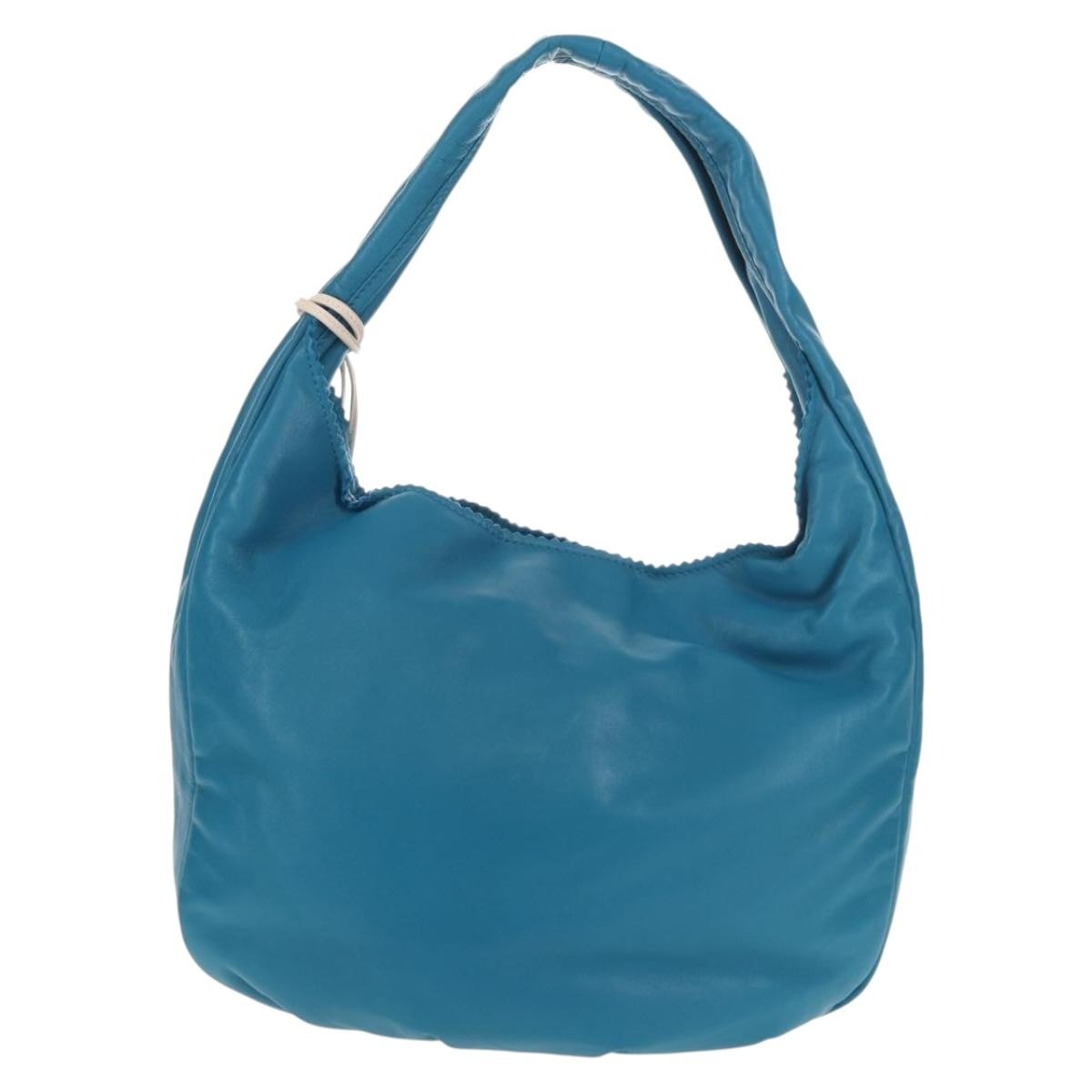 Loewe Anagram handbag Blue Leather Good condition - Back View