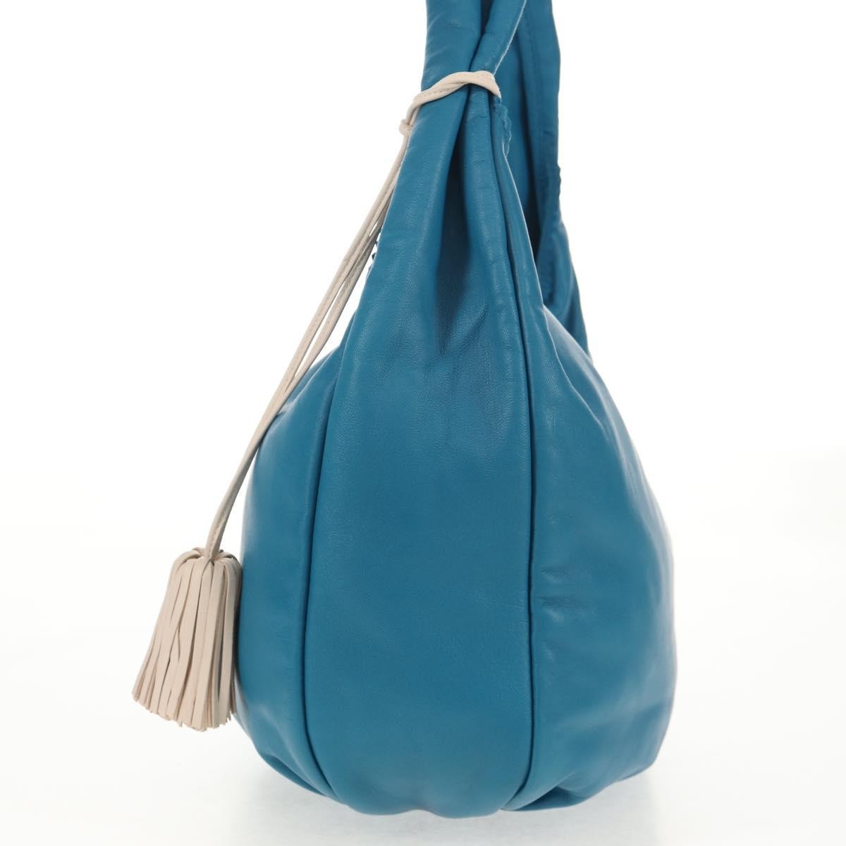 Loewe Anagram handbag Blue Leather Good condition - Inside View