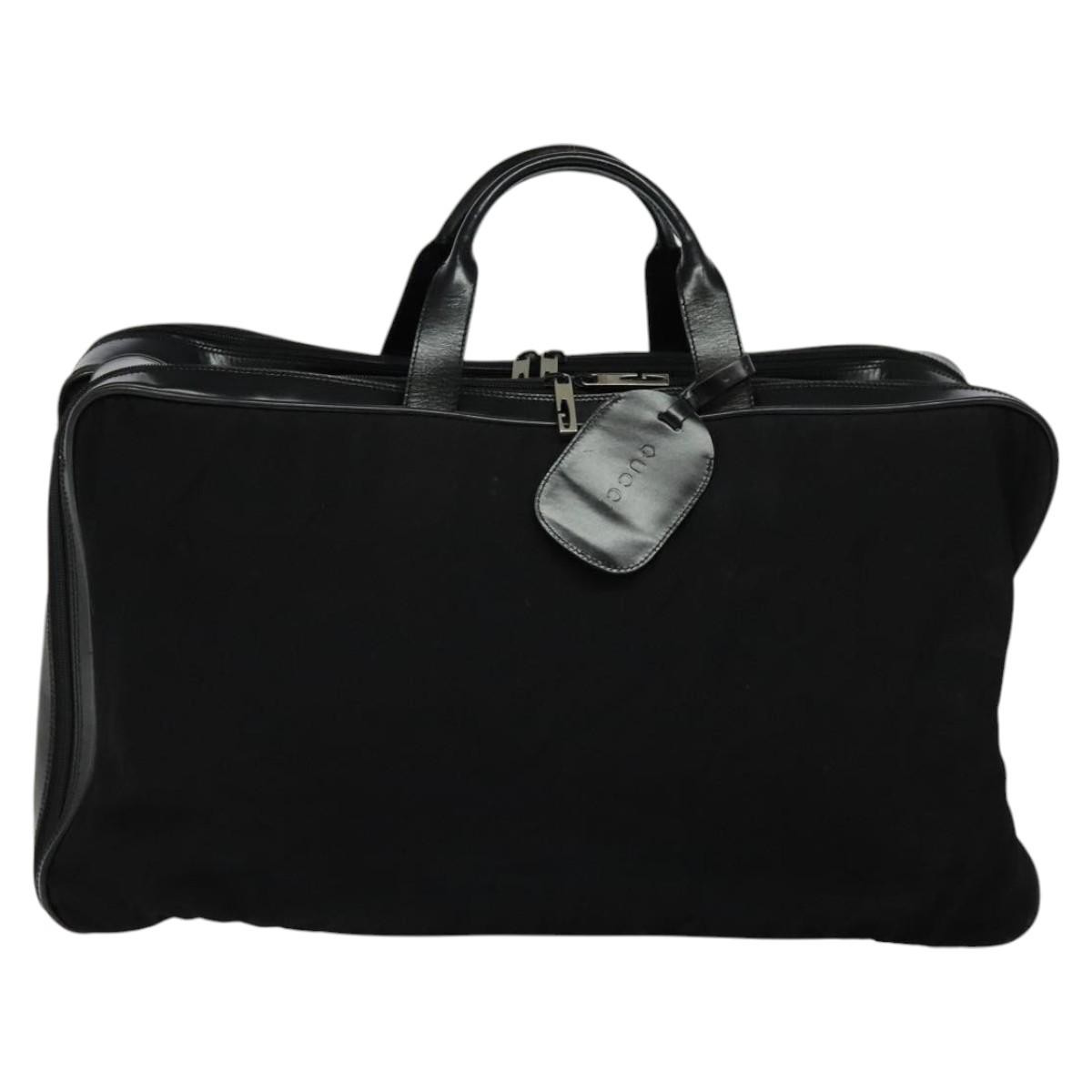 Gucci Vintage Boston Bag Black Canvas Good condition - Back View