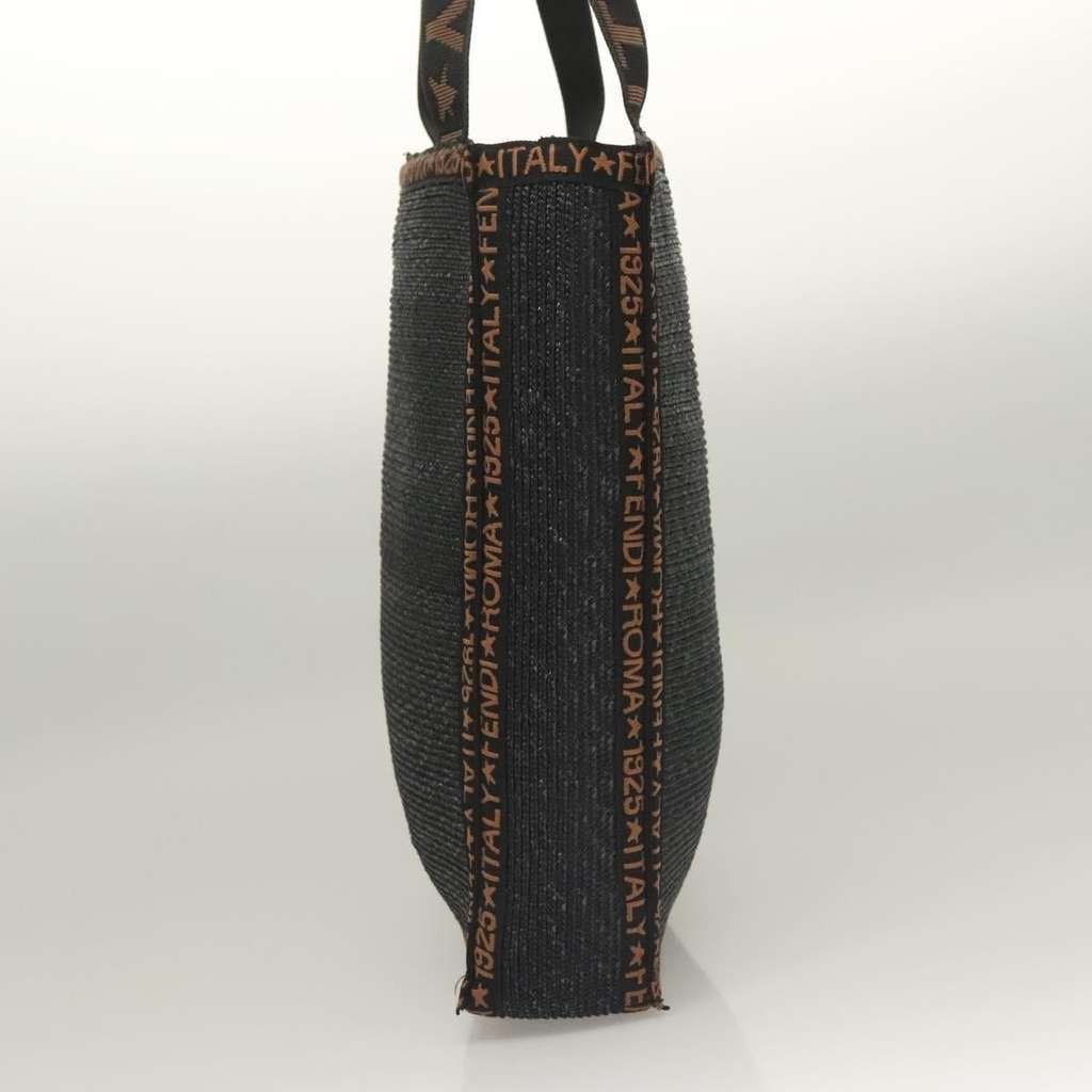 Fendi Zucca Tote bag Black Wood Good condition - Inside View