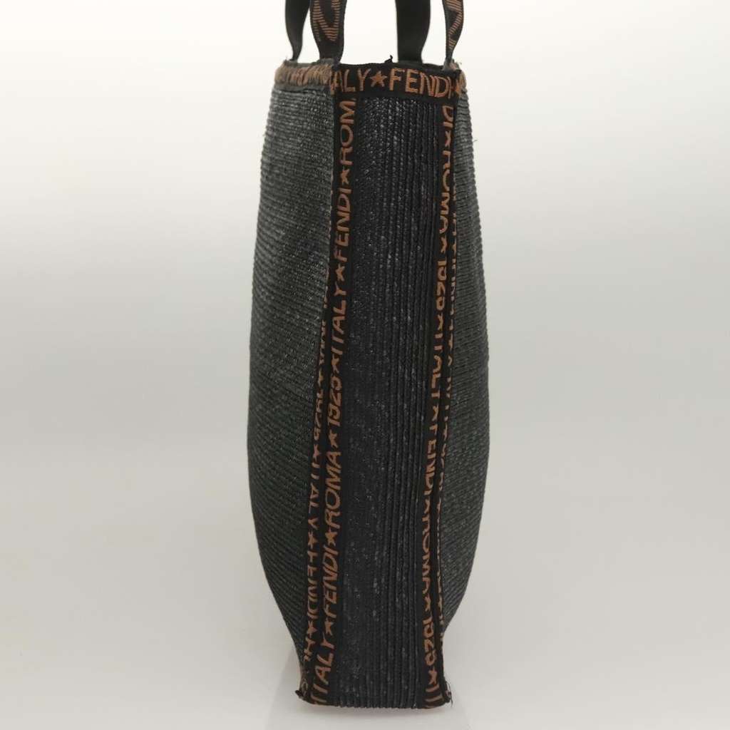 Fendi Zucca Tote bag Black Wood Good condition - Model View