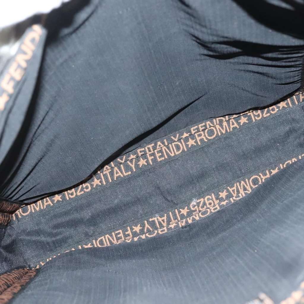 Fendi Zucca Tote bag Black Wood Good condition - Box View