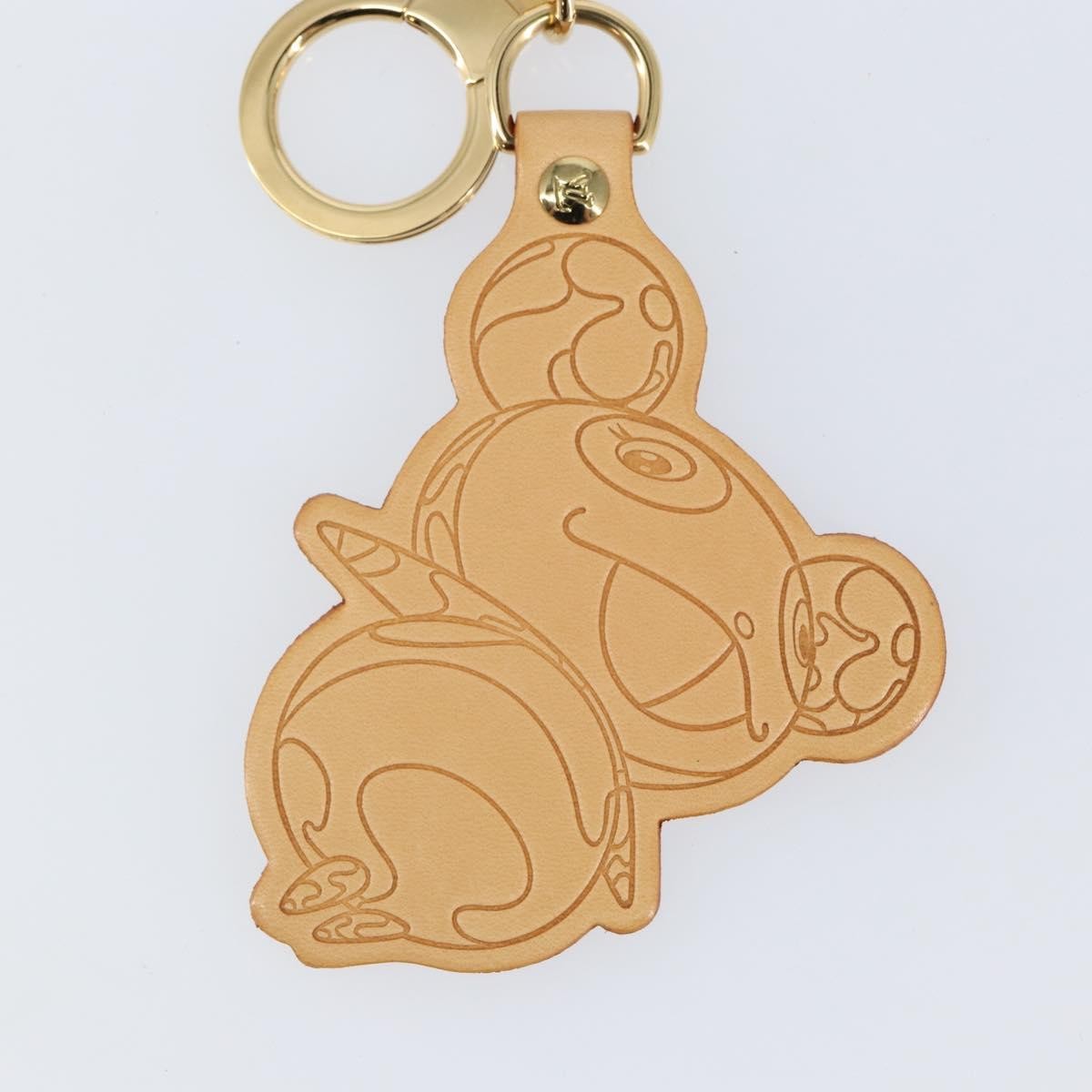 Louis Vuitton Murakami Panda Bag Charm and Keychain Beige Leather Very good condition - Inside View