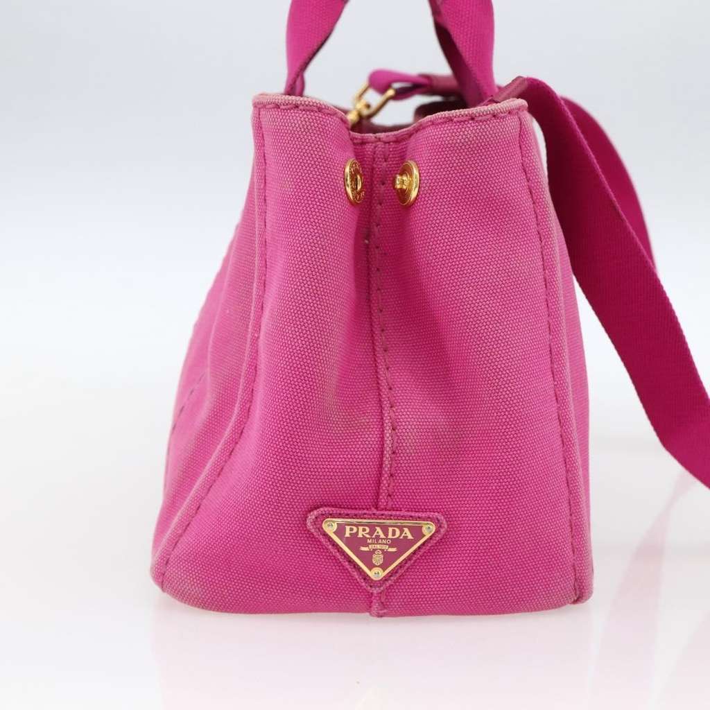 Prada Canapa Convertible Tote Pink Canvas Good condition - Inside View