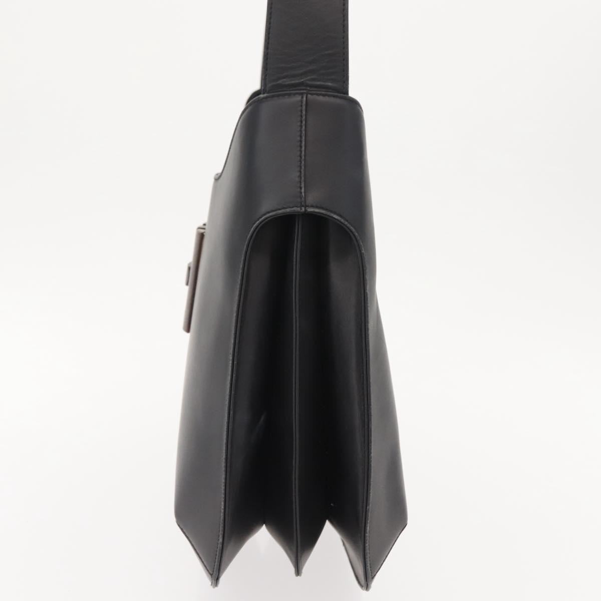 Salvatore Ferragamo Shoulder Bag Black Leather Good condition - Inside View