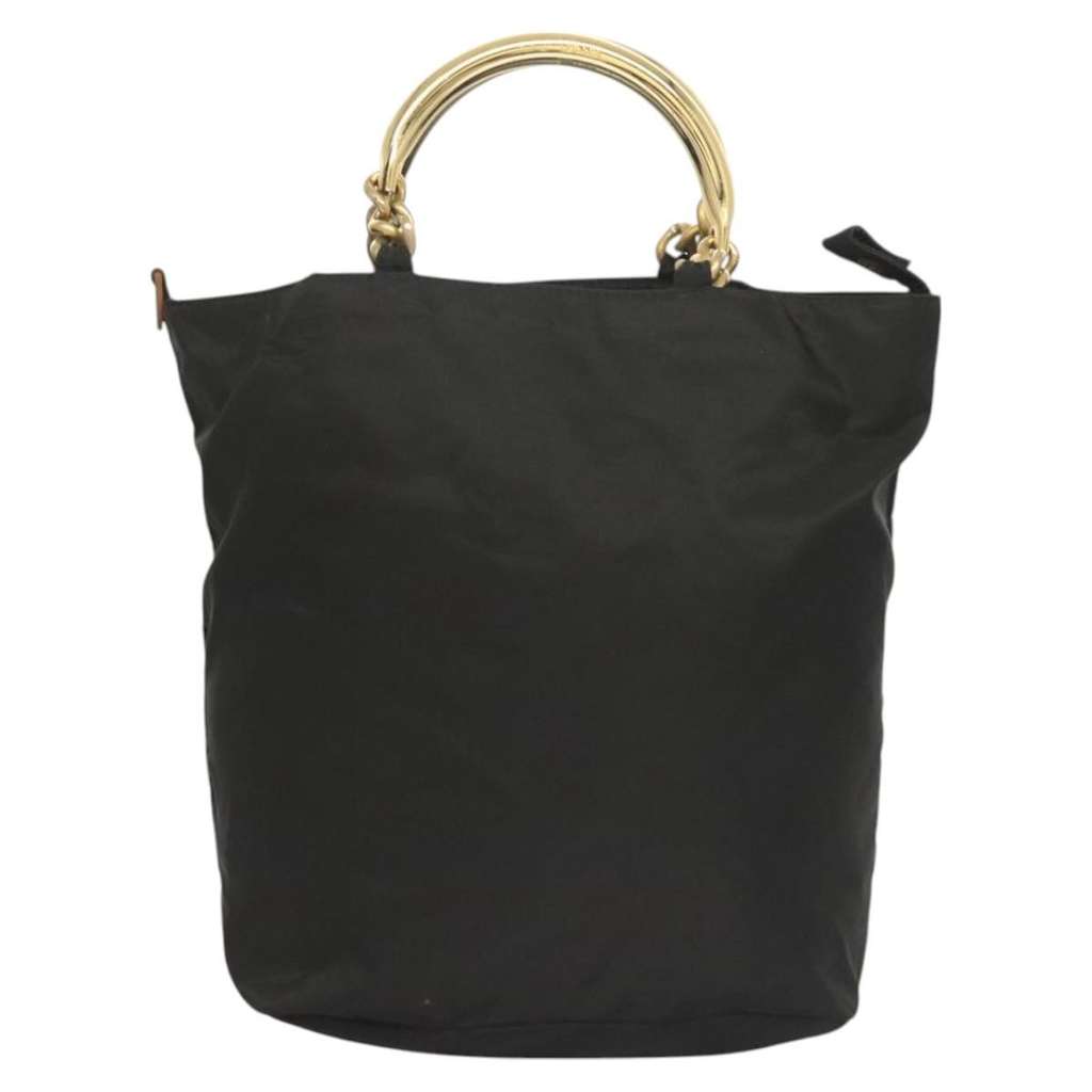 Prada Metal Handles Tote Black Good condition - Back View