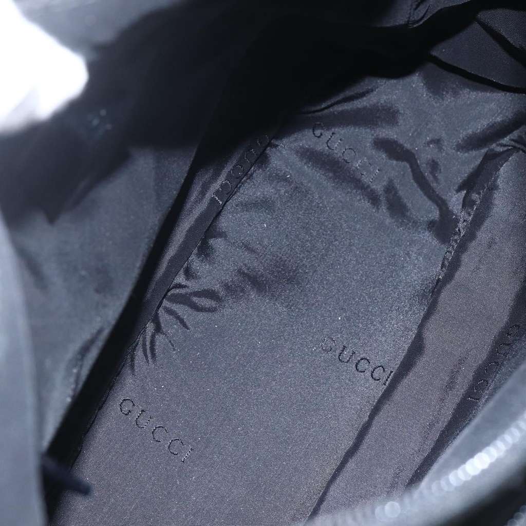 Gucci Vintage Bamboo Shoulder Bag Black Good condition - Box View