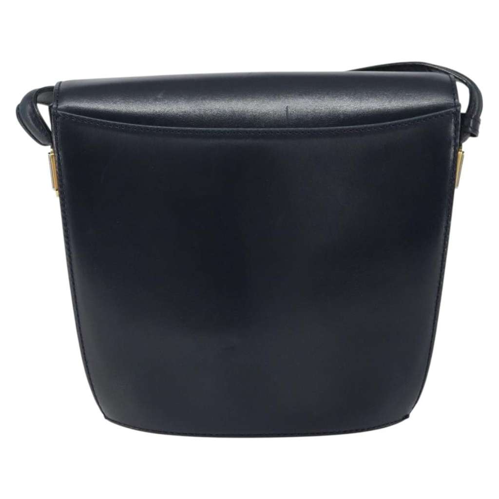 Bally Vintage Shoulder Bag Black Leather Fair condition - Back View