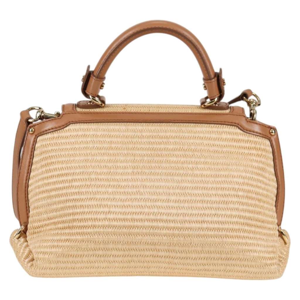Salvatore Ferragamo Sofia Satchel Beige Wood Good condition - Back View