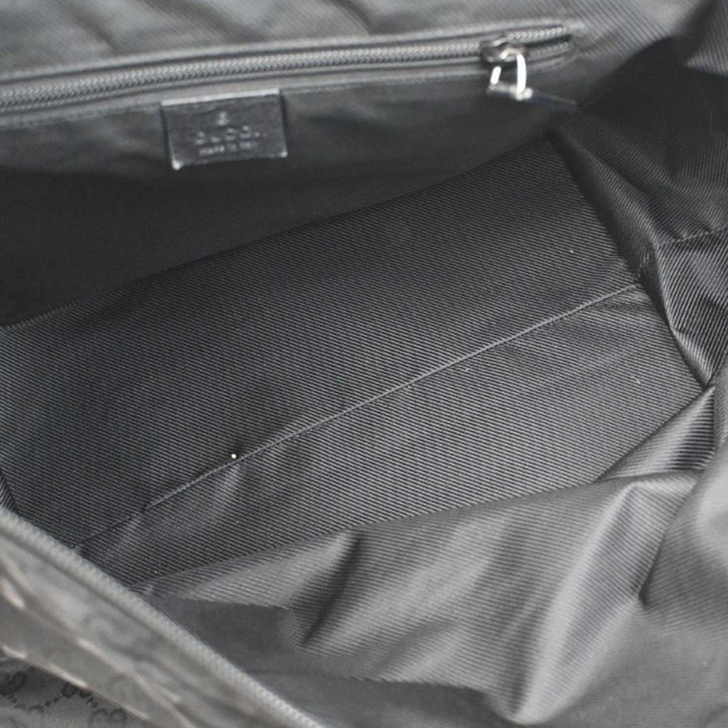 Gucci Web Zip Tote Black Canvas Good condition - Box View